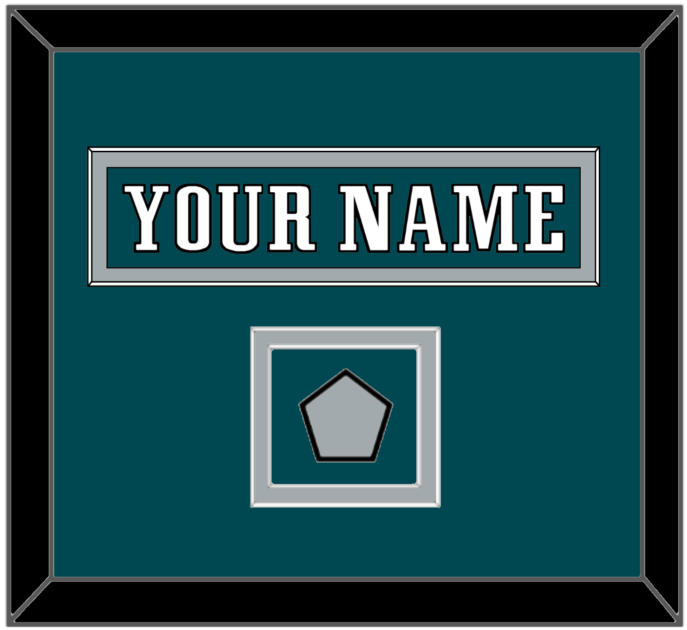 Philadelphia Nameplate & Super Bowl Jersey Patch - Home Green - Signature Tier 4
