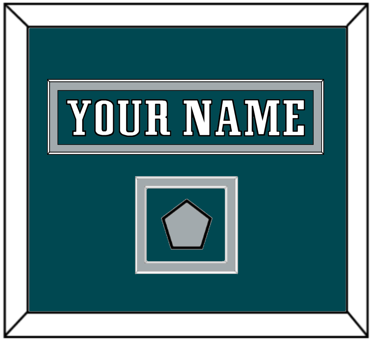 Philadelphia Nameplate & Super Bowl Jersey Patch - Home Green - Signature Tier 4