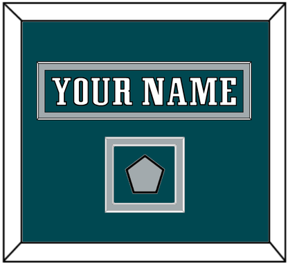 Philadelphia Nameplate & Super Bowl Jersey Patch - Home Green - Signature Tier 4