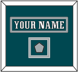 Philadelphia Nameplate & Super Bowl Jersey Patch - Home Green - Double Mat 4