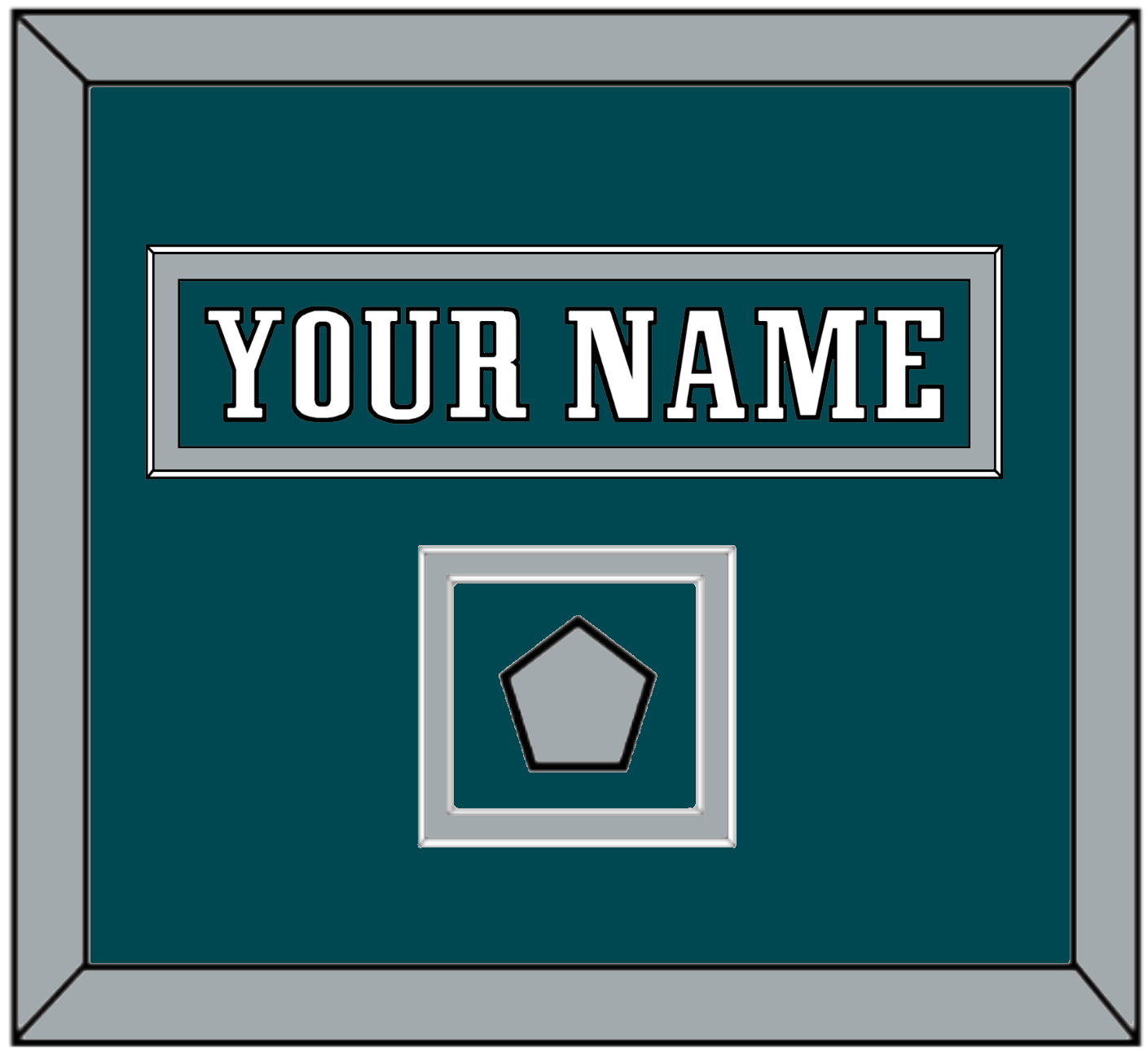 Philadelphia Nameplate & Super Bowl Jersey Patch - Home Green - Signature Tier 4