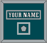 Philadelphia Nameplate & Super Bowl Jersey Patch - Home Green - Double Mat 4