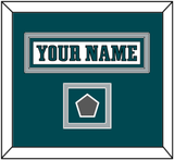 Philadelphia Nameplate & Super Bowl Jersey Patch - Road White - Double Mat 2