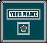 Philadelphia Nameplate & Super Bowl Jersey Patch - Road White - Double Mat 2