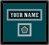 Philadelphia Nameplate & Super Bowl Jersey Patch - Alternate Black - Double Mat 2