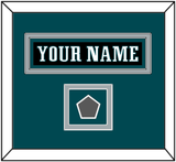 Philadelphia Nameplate & Super Bowl Jersey Patch - Alternate Black - Double Mat 2