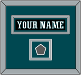 Philadelphia Nameplate & Super Bowl Jersey Patch - Alternate Black - Double Mat 2