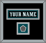 Philadelphia Nameplate & Super Bowl Jersey Patch - Alternate Black - Double Mat 3