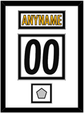 Pittsburgh Nameplate & Number (Back) With Super Bowl Jersey Patch - Road White - Double Mat 2