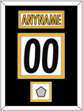 Pittsburgh Nameplate & Number (Back) With Super Bowl Jersey Patch - Road White - Double Mat 3