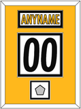 Pittsburgh Nameplate & Number (Back) With Super Bowl Jersey Patch - Road White - Double Mat 4