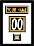 Pittsburgh Nameplate & Number (Back) With Super Bowl Jersey Patch - Home Black - Triple Mat 1