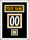 Pittsburgh Nameplate & Number (Back) With Super Bowl Jersey Patch - Home Black - Triple Mat 2