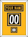 Pittsburgh Nameplate & Number (Back) With Super Bowl Jersey Patch - Home Black - Triple Mat 3