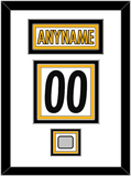 Pittsburgh Nameplate & Number (Back) With Super Bowl Jersey Patch - Road White - Triple Mat 1