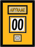 Pittsburgh Nameplate & Number (Back) With Super Bowl Jersey Patch - Road White - Triple Mat 3