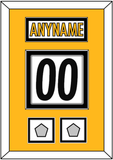Pittsburgh Nameplate & Number (Back) With 2 Super Bowl Jersey Patches - Road White - Double Mat 4