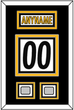 Pittsburgh Nameplate & Number (Back) With 2 Super Bowl Jersey Patches - Road White - Triple Mat 2