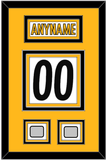 Pittsburgh Nameplate & Number (Back) With 2 Super Bowl Jersey Patches - Road White - Triple Mat 3
