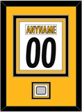 Pittsburgh Nameplate & Number (Back) Combined, With Super Bowl Jersey Patch - Road White - Triple Mat 3