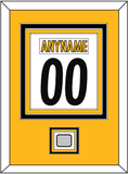 Pittsburgh Nameplate & Number (Back) Combined, With Super Bowl Jersey Patch - Road White - Triple Mat 3