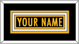 Pittsburgh Nameplate - Home Black - Triple Mat 1
