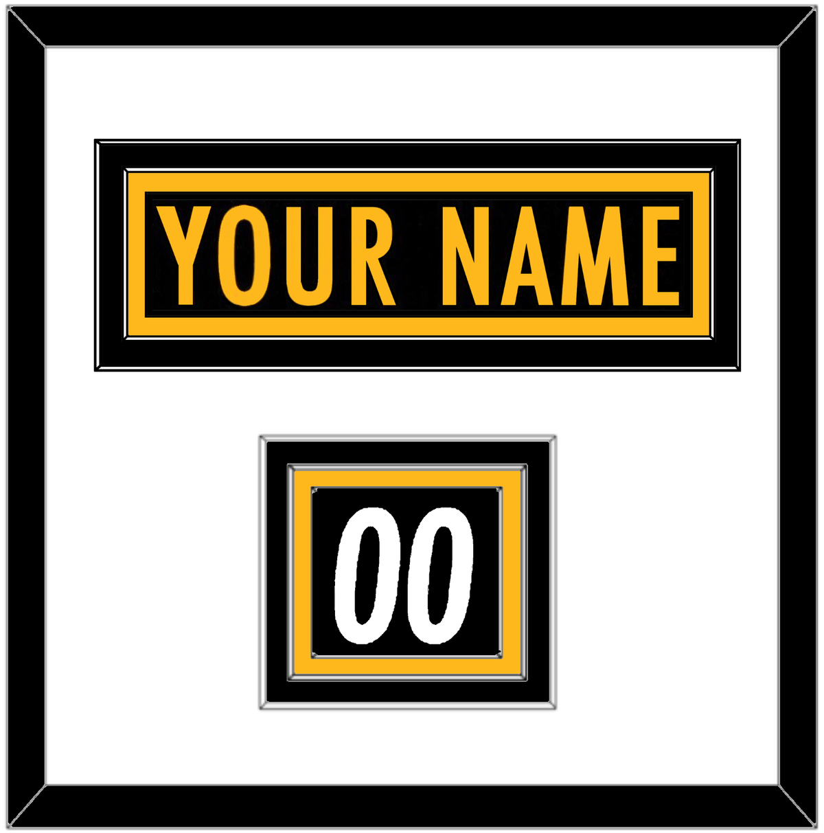 Pittsburgh Nameplate & Shoulder Number