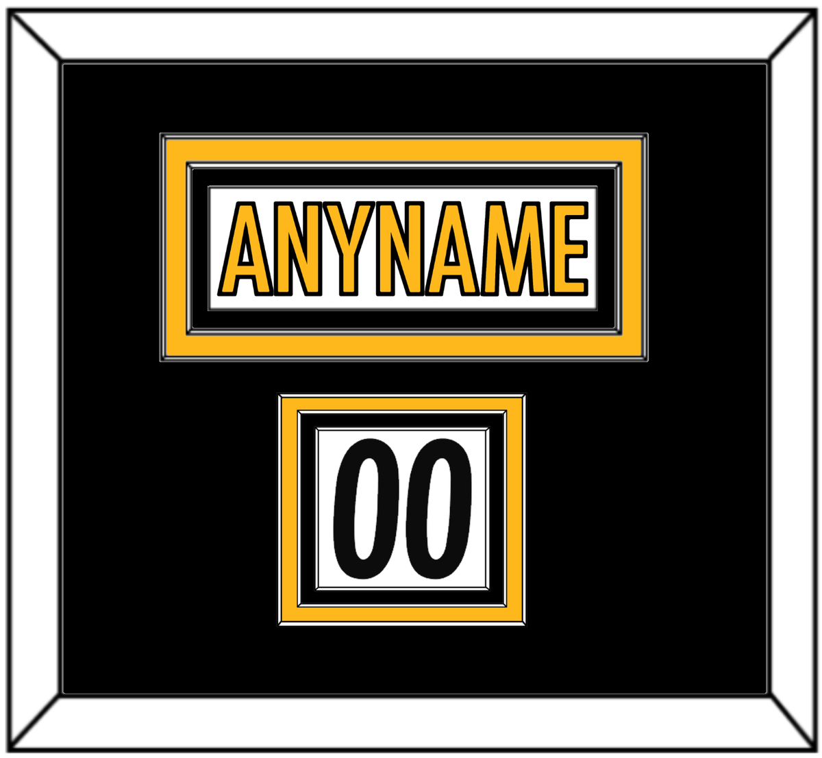 Pittsburgh Nameplate & Shoulder Number