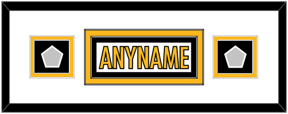 Pittsburgh Nameplate & Super Bowl XL & XLVII Jersey Patches - Road White - Double Mat 4