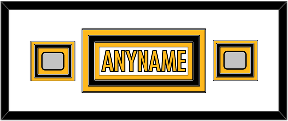 Pittsburgh Nameplate & Super Bowl XL & XLVII Jersey Patches - Road White - Triple Mat 4