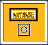 Pittsburgh Nameplate & Super Bowl Jersey Patch - Road White - Double Mat 4