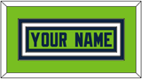 Seattle Nameplate - Alternate Green - Triple Mat 1