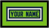 Seattle Nameplate - Alternate Green - Triple Mat 1