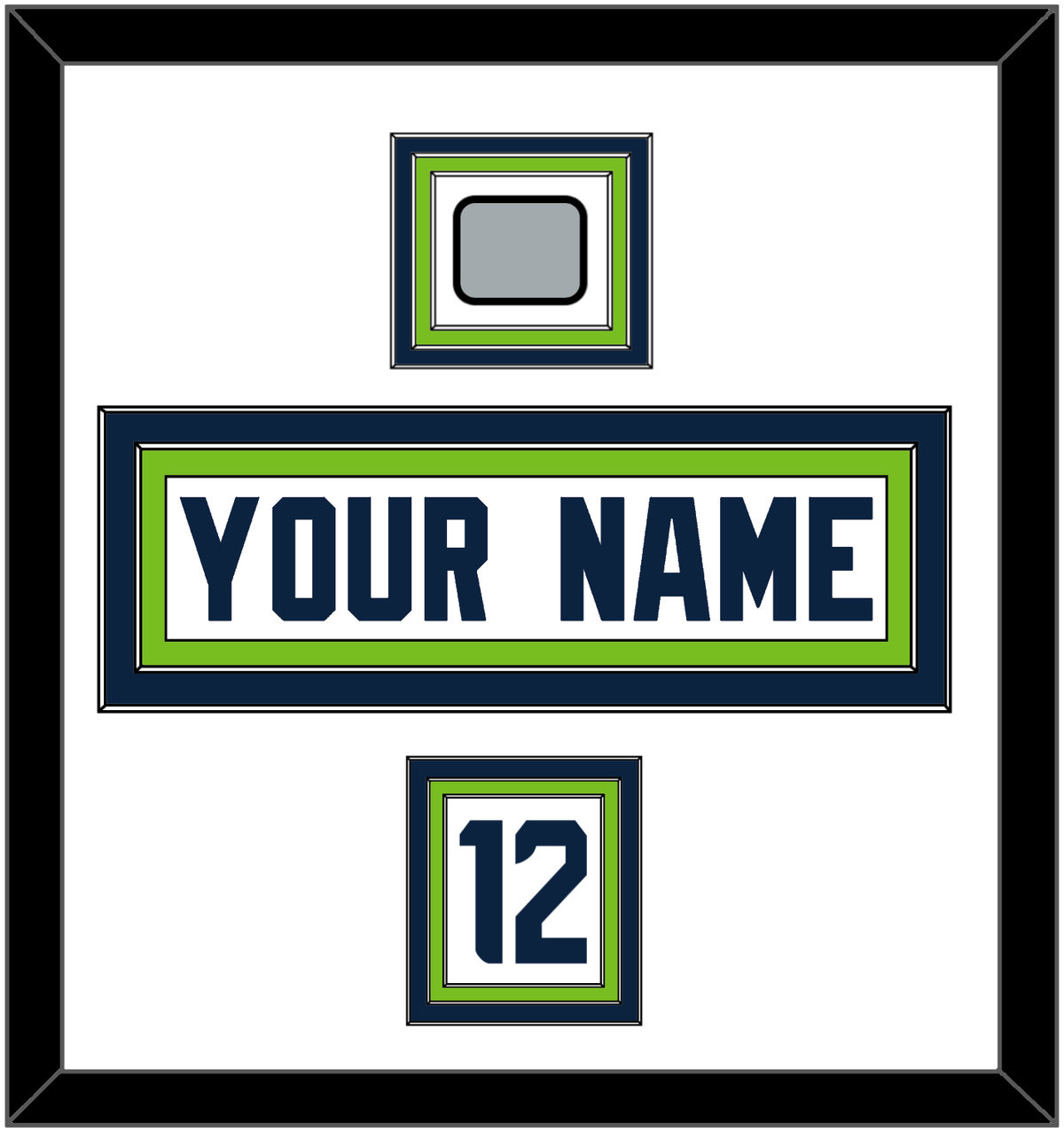 Seattle Legacy Nameplate & Shoulder Number