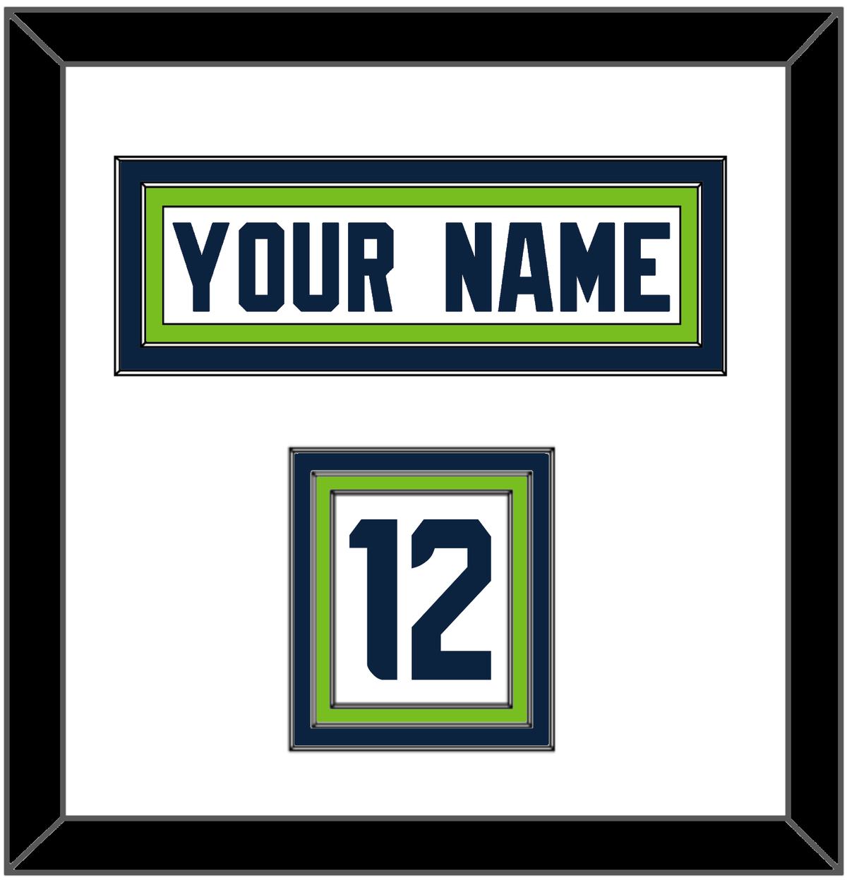 Seattle Nameplate & Shoulder Number