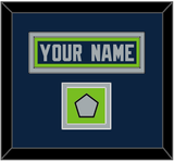 Seattle Nameplate & Super Bowl XLVIII Jersey Patch - Home Blue - Double Mat 4