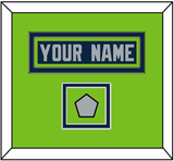 Seattle Nameplate & Super Bowl XLVIII Jersey Patch - Home Blue - Double Mat 5