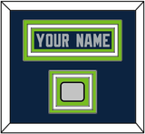 Seattle Nameplate & Super Bowl XLVIII Jersey Patch - Home Blue - Triple Mat 2