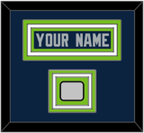 Seattle Nameplate & Super Bowl XLVIII Jersey Patch - Home Blue - Triple Mat 2