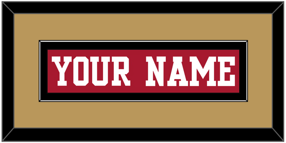 San Francisco Nameplate - Home Red - Single Mat 3
