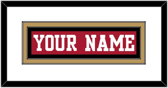 San Francisco Nameplate - Home Red - Double Mat 2