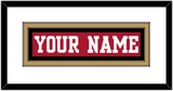 San Francisco Nameplate - Home Red - Double Mat 2