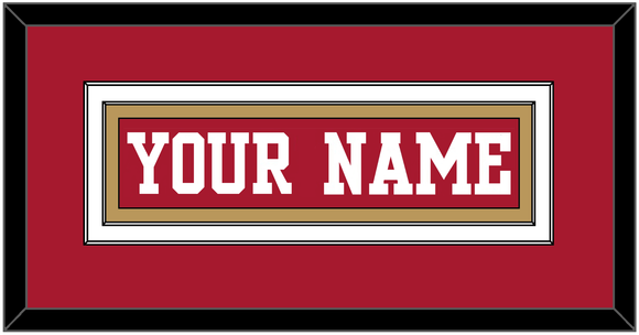 San Francisco Nameplate - Home Red - Double Mat 3