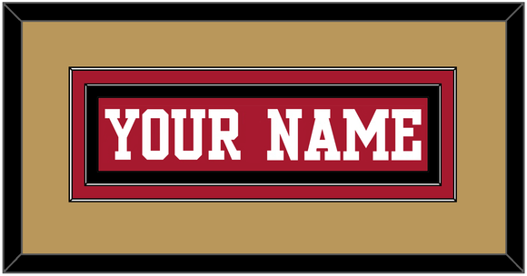 San Francisco Nameplate - Home Red - Double Mat 5