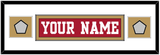 San Francisco Nameplate & 2 Super Bowl Patches - Home Red - Single Mat 2