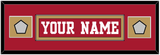 San Francisco Nameplate & 2 Super Bowl Patches - Home Red - Single Mat 4