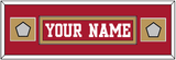 San Francisco Nameplate & 2 Super Bowl Patches - Home Red - Single Mat 4