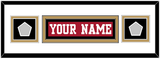 San Francisco Nameplate & 2 Super Bowl Patches - Home Red - Double Mat 4