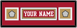 San Francisco Nameplate & 2 Super Bowl Patches - Home Red - Double Mat 8
