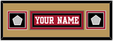 San Francisco Nameplate & 2 Super Bowl Patches - Home Red - Double Mat 12